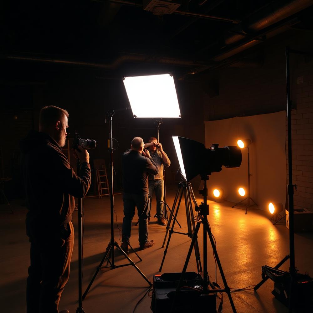 Lichtset in de studio